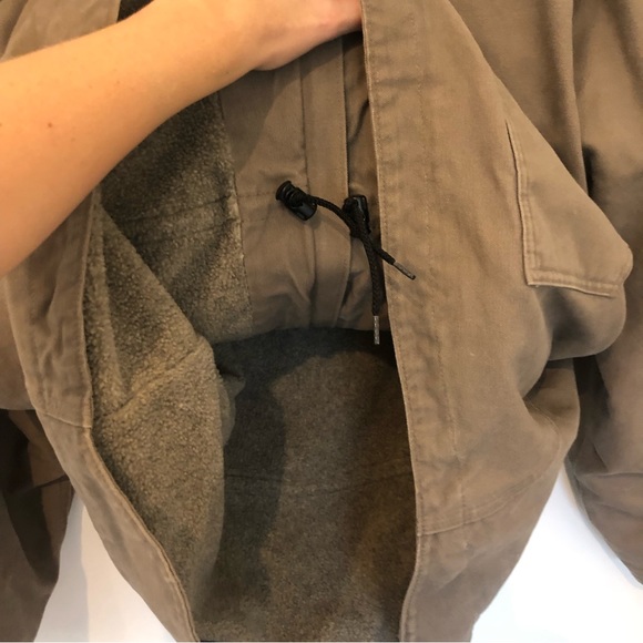 Carhartt Tan Duck Canvas Fleece Lined Heavy Duty Coat RN14806. Sz 2X TALL - Picture 10 of 16